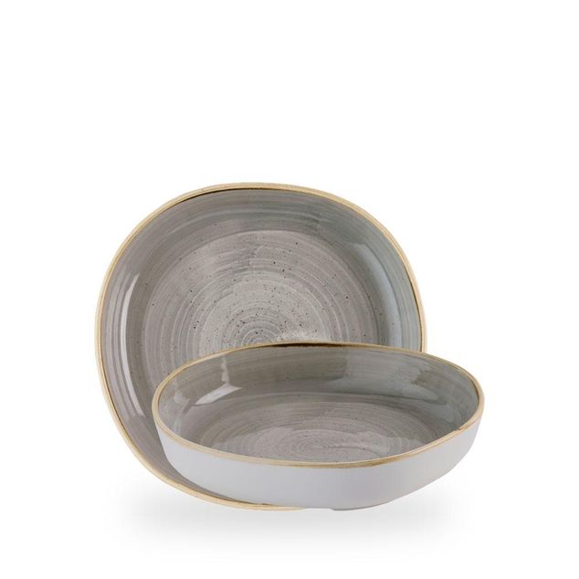 Stonecast Grey Organic Walled Bowl 23cm 4.5cm
