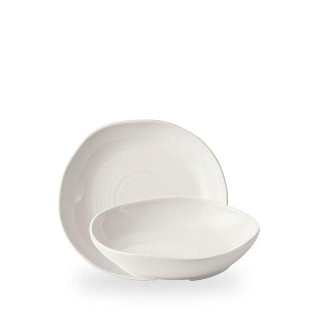 White Natural Deep Bowl 21.5cm H: 4.5cm 80cl