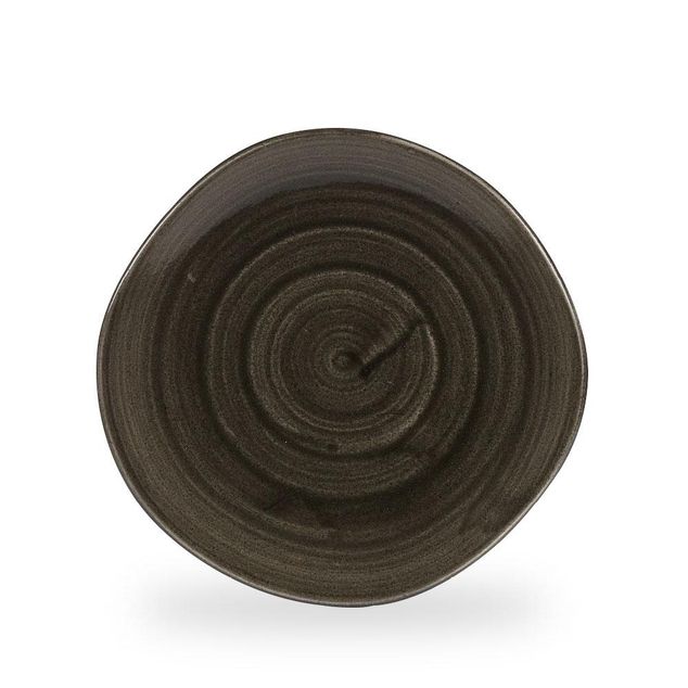 Stonecast Patina Iron Black Rund Trace Tallerken 28.6Cm