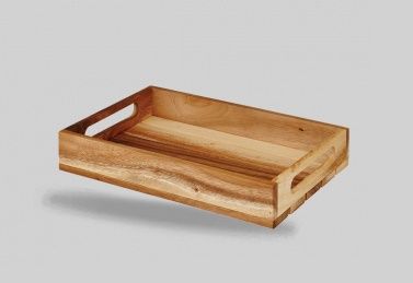 Wood Medium Rect Crate 30 X 20 X 4.8Cm