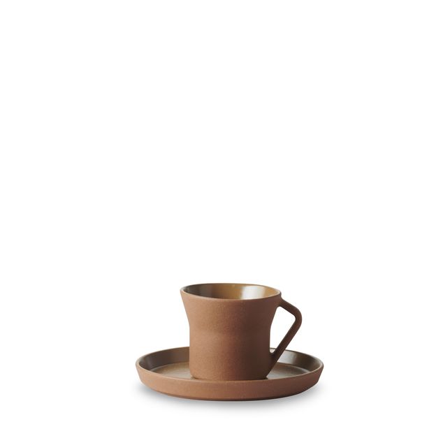CONTRE JOUR Espresso Cup And Saucer Mocha brown