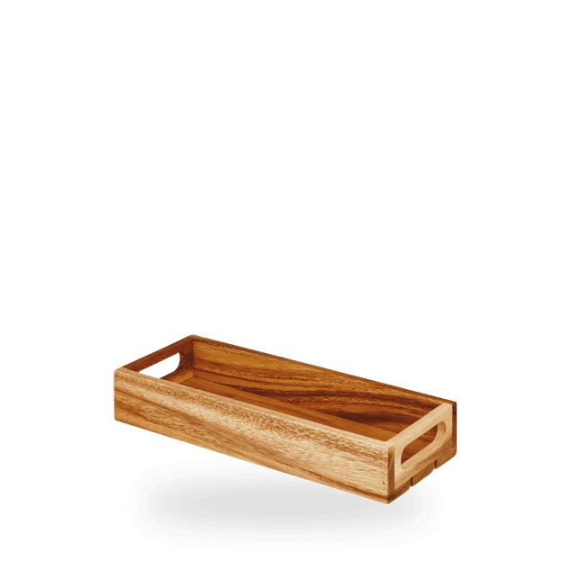 Wood Small Rect Crate 30 X 11.8 X 4.8Cm