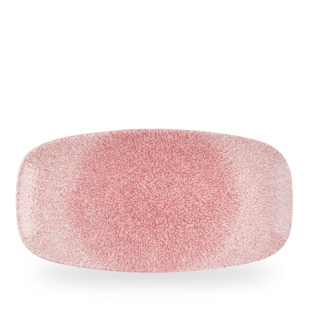 Raku Pink Quartz Chefs Oblong Plate 29,8x15,3cm