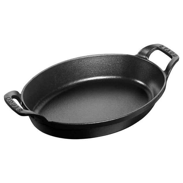 Staub Oven dish oval 15 cm black cast iron 0,25L
