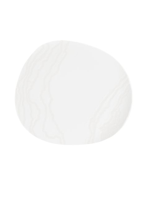 Inked Tide White Opal * Organic Bowl * 25cm H:6cm 80cl