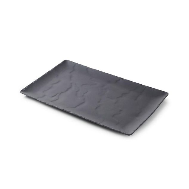 Basalt Rectangular Plate 33X21Cm Matt slate style