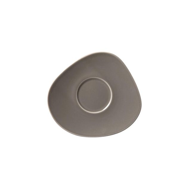 Organic Taupe Saucer coffee cup 16,3 cm 295g