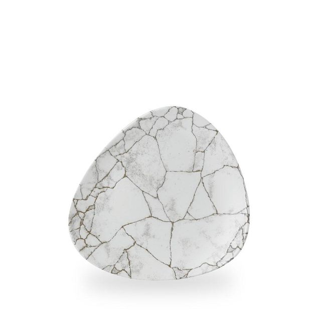 Studio Prints Kintsugi Agate Grey Lotus Tallerken 22.9Cm