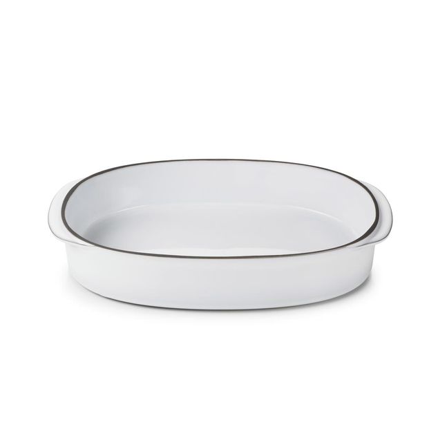 Caractere Rektangulæroblong Ildfast 34X25Cm White Cumulus