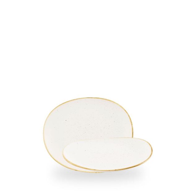 Stonecast Barley White / Opal Organic Plate  / 18.5cm