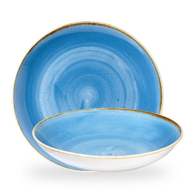 Stonecast Cornflower Blue Coupe Large Bolle 31Cm