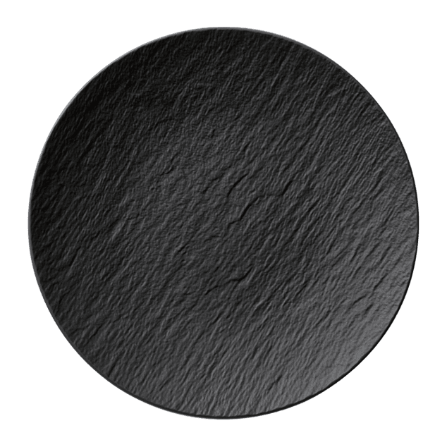 The Rock Black Shale Flat coupe plate 250x250x30mm