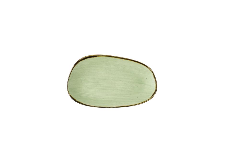 Stonecast Sage Green Opal * Organic Oblong Plate* 22 x 13cm