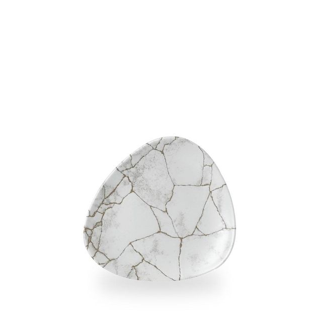 Studio Prints Kintsugi Agate Grey Lotus Tallerken 19.2Cm