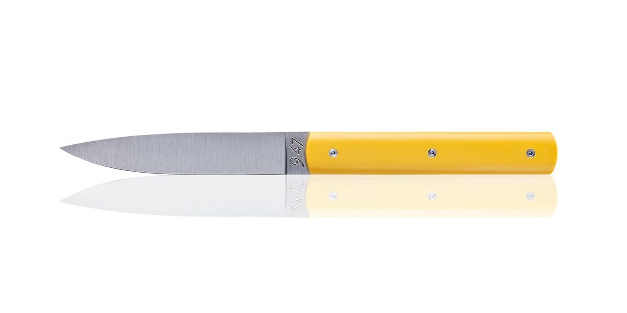 Perceval Table knife 947 polyacetal mimosa handle