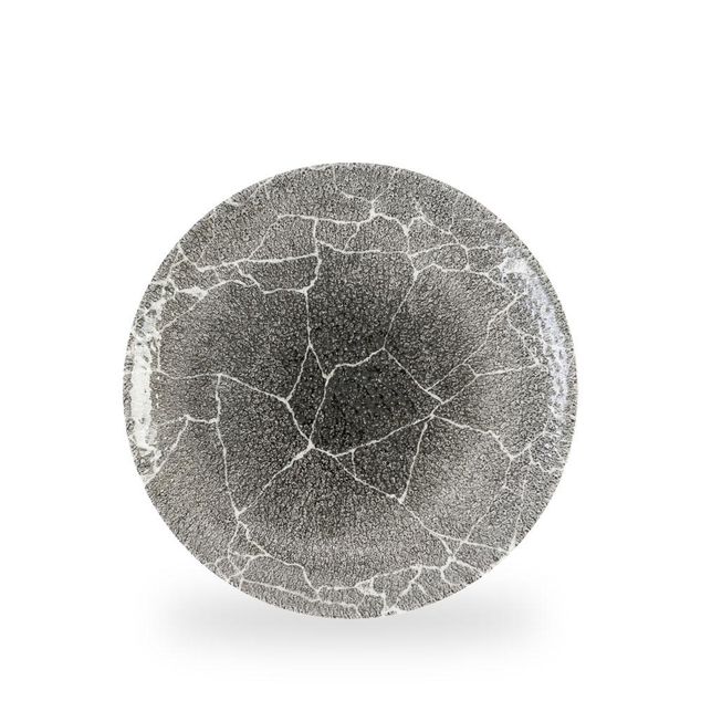 Kintsugi Reverse Quartz Black Evolve Coupe Plate 26cm