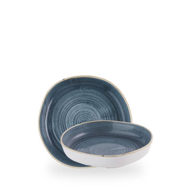 Stonecast Blueberry Organic Walled Bowl 20cm 4.5cm