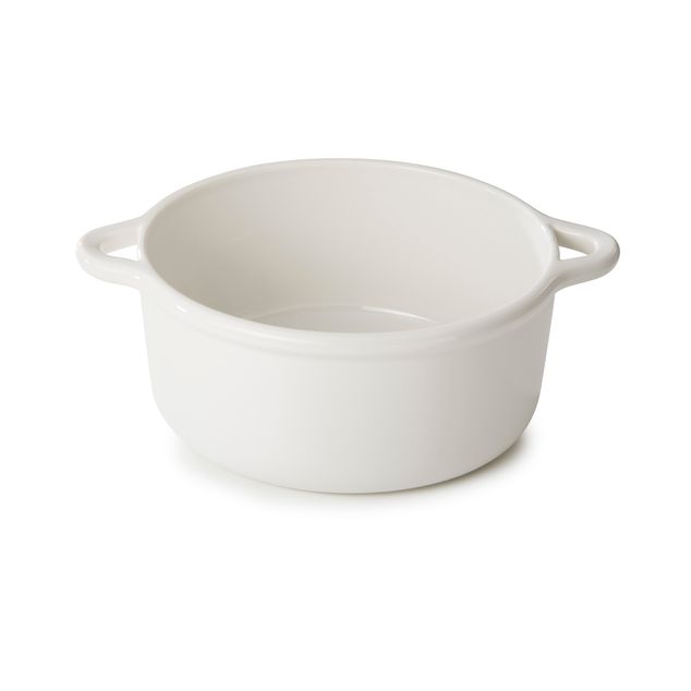 Bombance Round Cocotte 22Cm Induction Without Lid Alabaster White