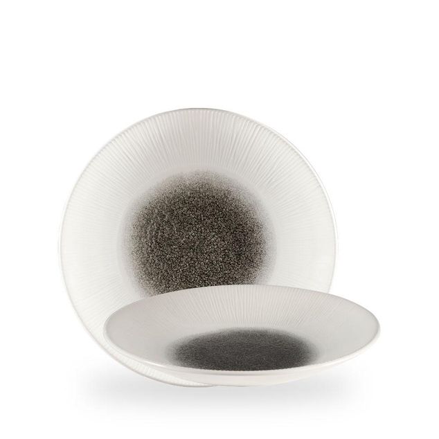 Raku Quartz Black Bamboo Dyp Coupe Tallerken 25.5Cm