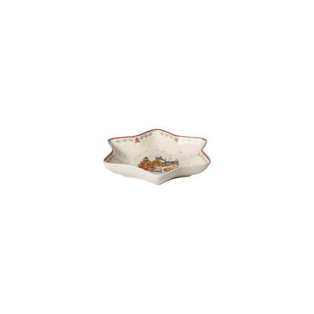 Winter Bakery Delight Star bowl medium, gingerbread village 36 cl 610g