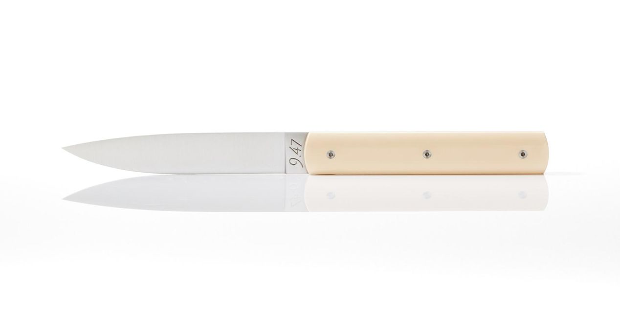 Perceval Table knife 947 Polyacetal ivory hande