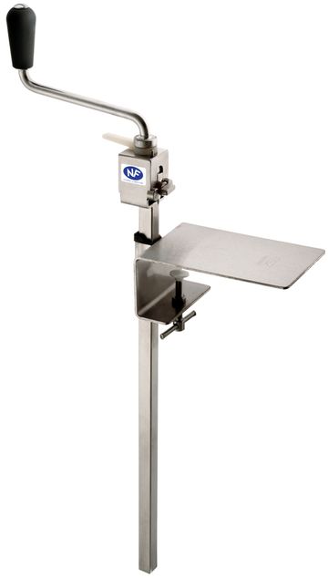 Louis Tellier St/st manual can opener - NF food hygiene - Table clamp - 550 mm
