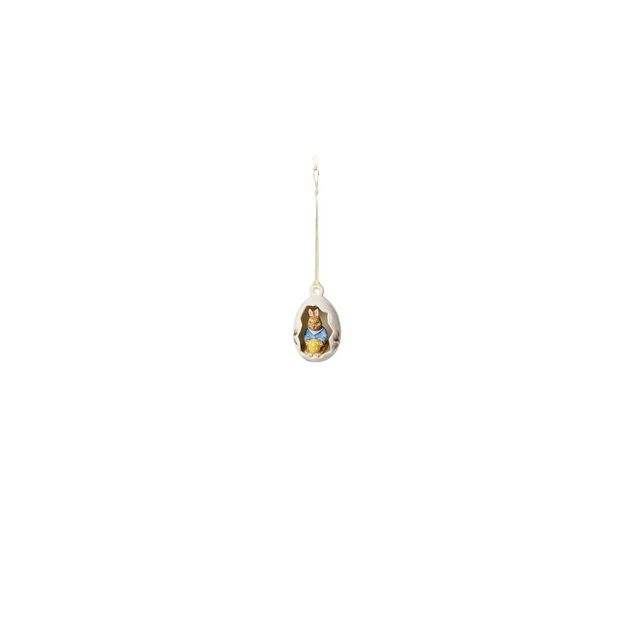 Bunny Tales Egg ornament Max, blossoms blue 4,4 cm 50g