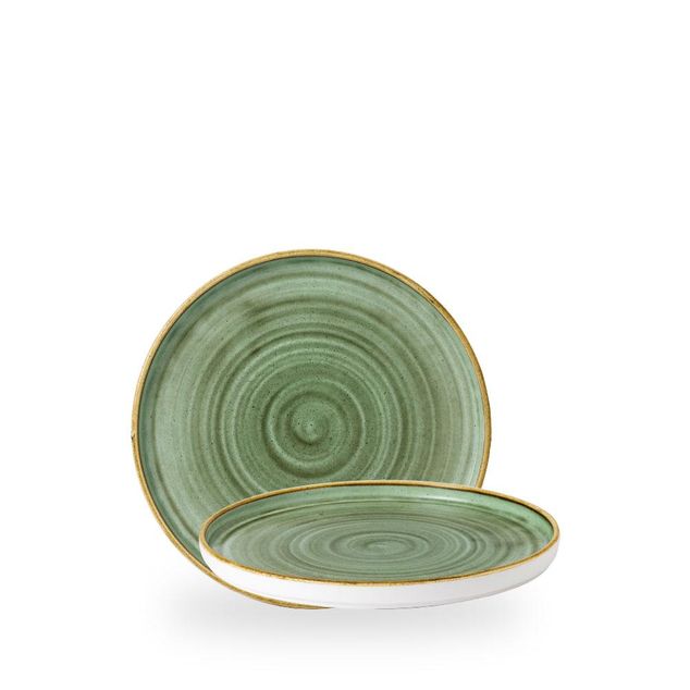 Stonecast Samphire Green Walled Tallerken 21Cm