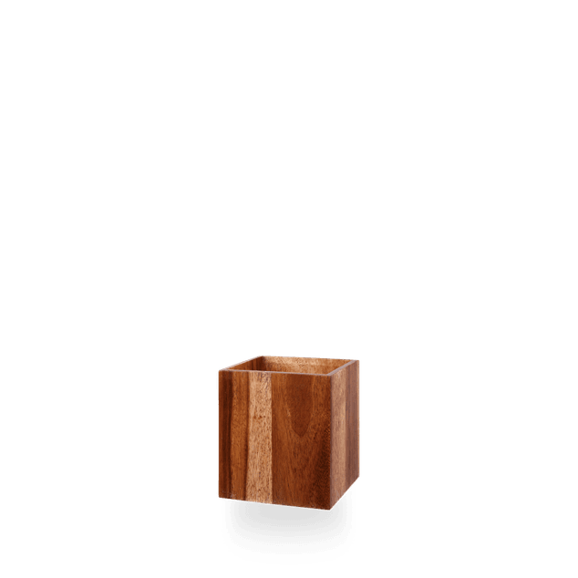 Wood Buffet Cube - Medium Op Stk 15 X 15 X 15Cm