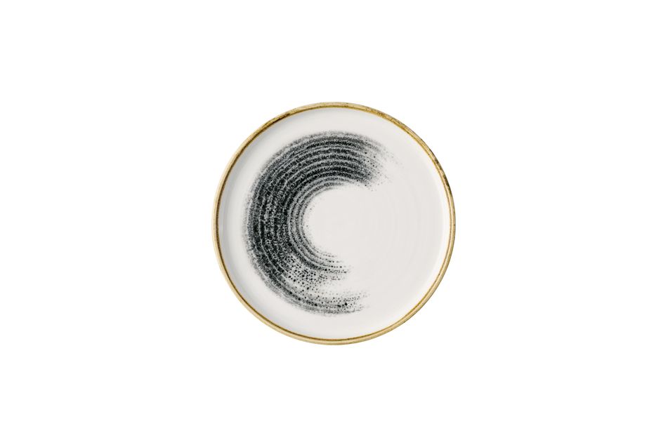 Homespun Accents Black Oblong Plate 21cm H:2cm