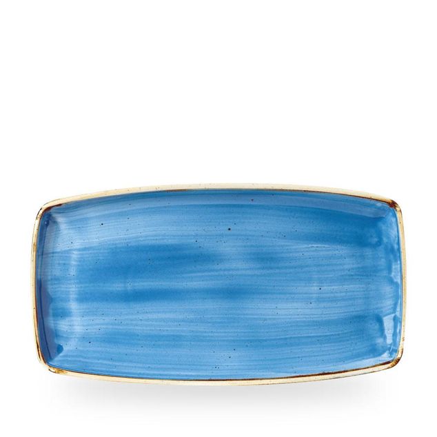 Stonecast Cornflower Blue Oblong Tallerken 34.5Cm
