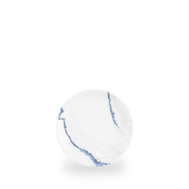 Inked Tide Accents Blue / Evolve Coupe Plate  / 16.5cm