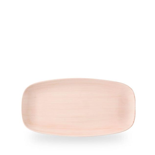 Stonecast Canvas Coral Chefs Oblong Plate 29.8cm 15.3cm