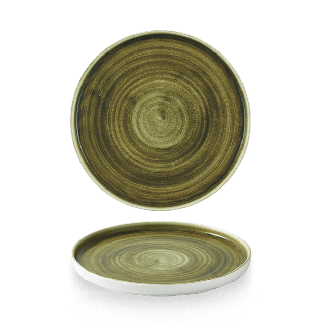 Stonecast Plume Green Walled Tallerken 21Cm