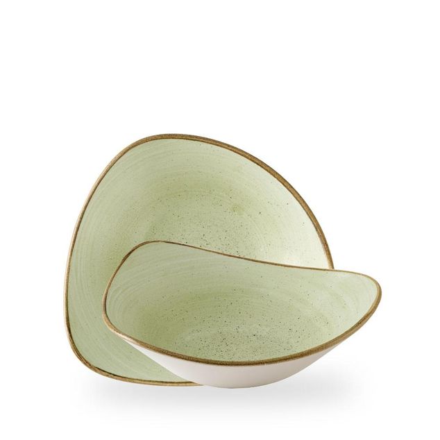 Stonecast Raw Green Lotus Bowl 23.5cm 60cl