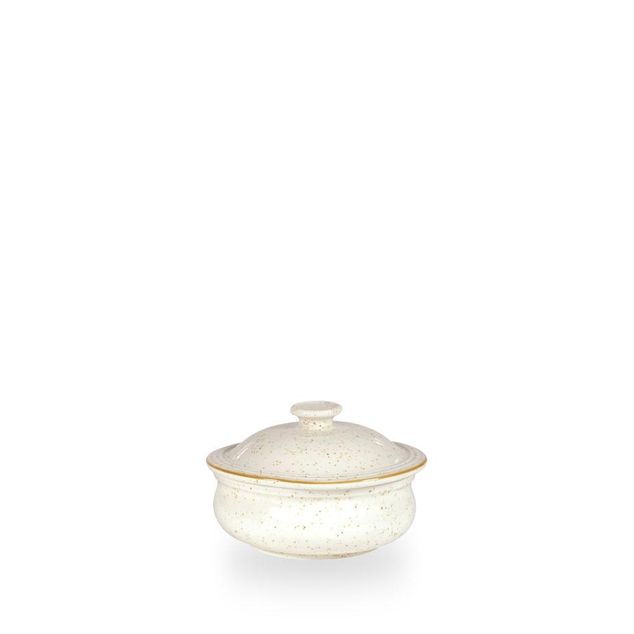 Stonecast Barley White Lokkded Stewpot 14Cm