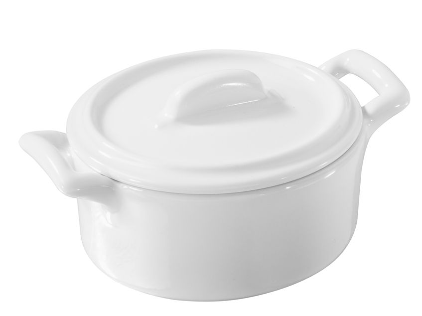 Belle Cuisine Mini Cocotte Med Lokk 8Cl White