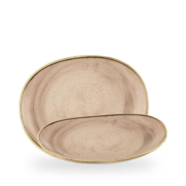 Stonecast Truffle / Opal Organic Plate  / 28cm