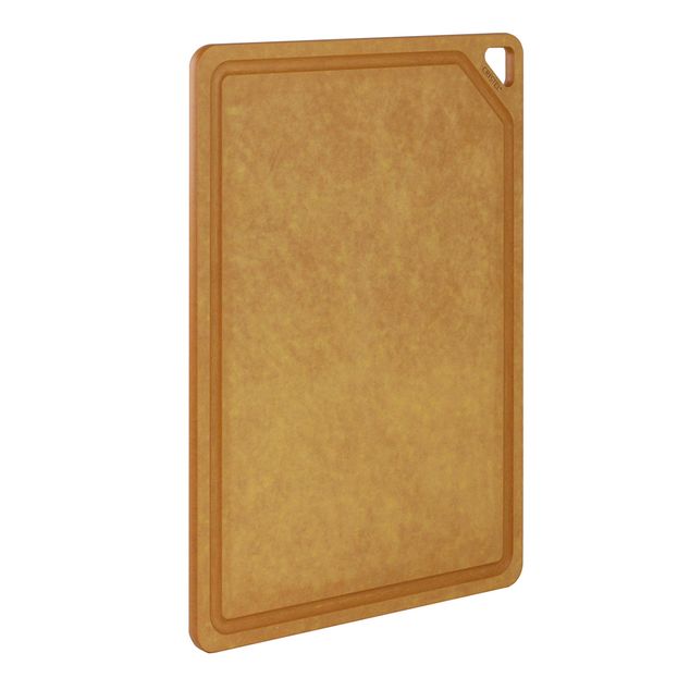 Skjærebrett av komprimert cellulose  L Med Renne 37 X 27,5 X0,9cm