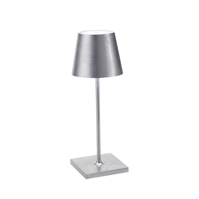 Poldina PRO Mini Bordlampe LED - Silver Leaf