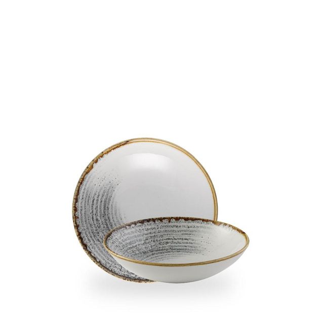 Homespun Accents Jasper Grey Coupe Bolle 18.2Cm
