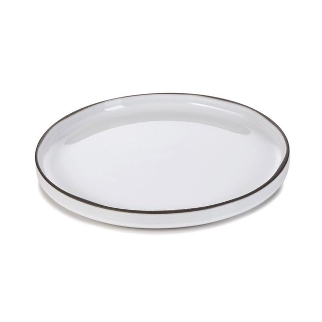Caractere Caractere Shallow Dinner Plate 26Cm White Cumulus