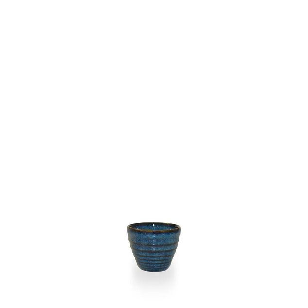 Sapphire Blue Ripple Dipper Pot 7 X 6.2Cm