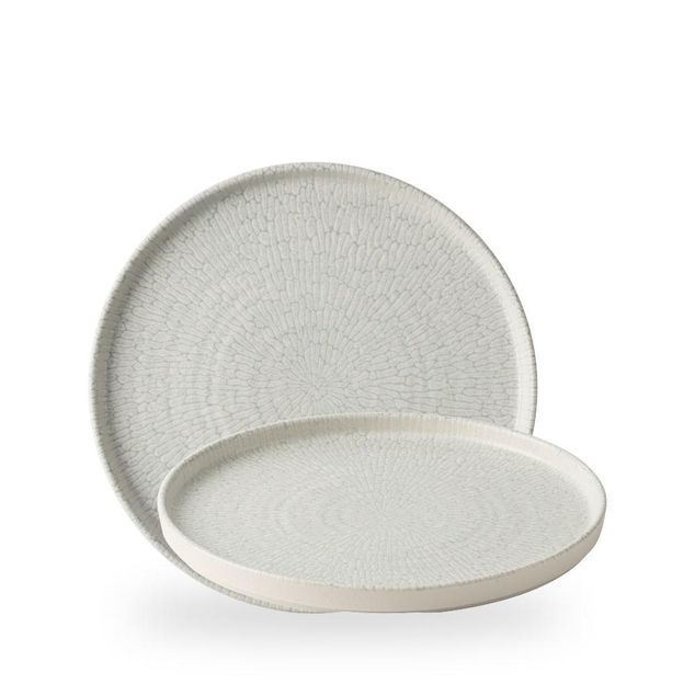 Delta Grey Walled Plate 26cm H: 2cm
