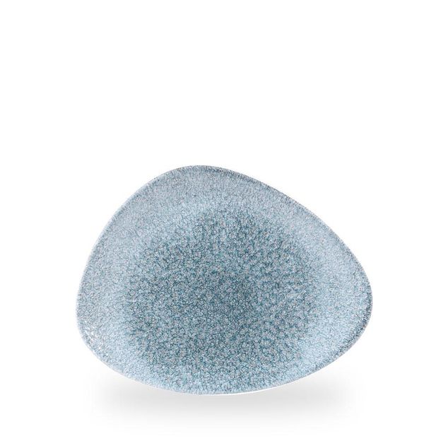 Raku Topaz Blue Triangle Chefs Tallerken 26.5 X 20.5Cm
