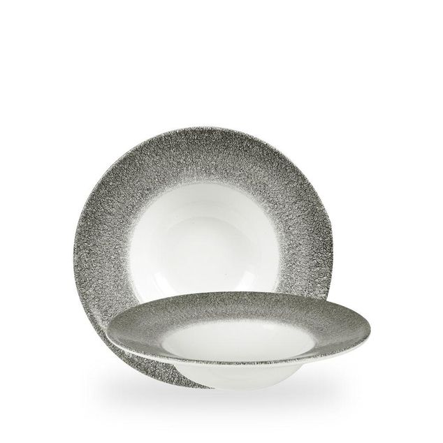 Raku Quartz Black Profile Wide Rim Bolle Med 24Cm