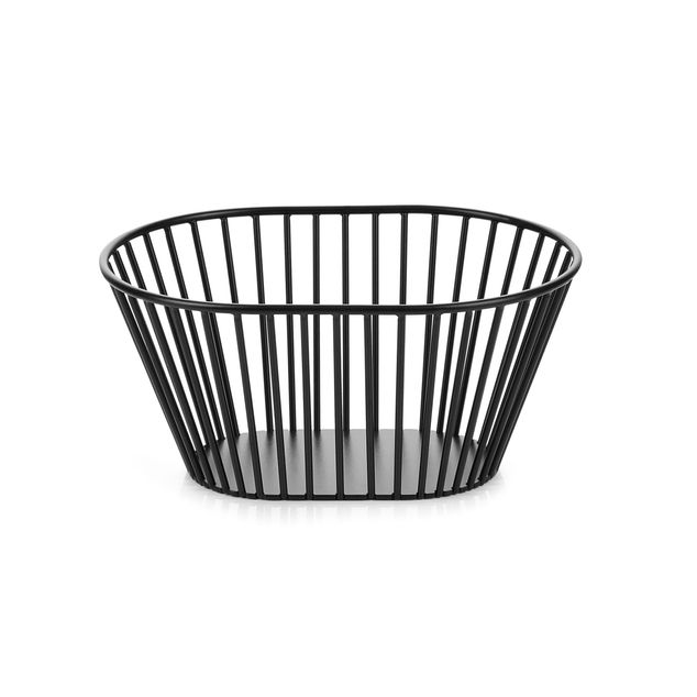 Ibr Dyp Bread Basket Oval 19,7Cm Black Metal