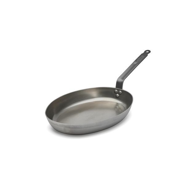 Steel Fish Frypan - Oval - Carbone Plus