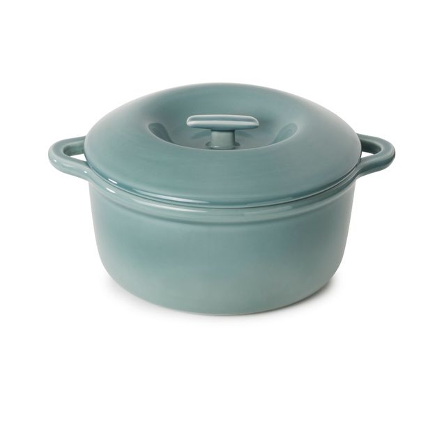 Bombance Round Cocotte 26Cm Induction With Porcelain Lid Cloud Grey