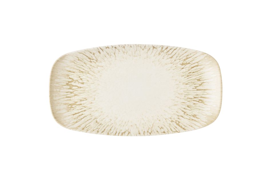 Inked Lume Natural * Oblong Plate * 35.5 x 18.9cm